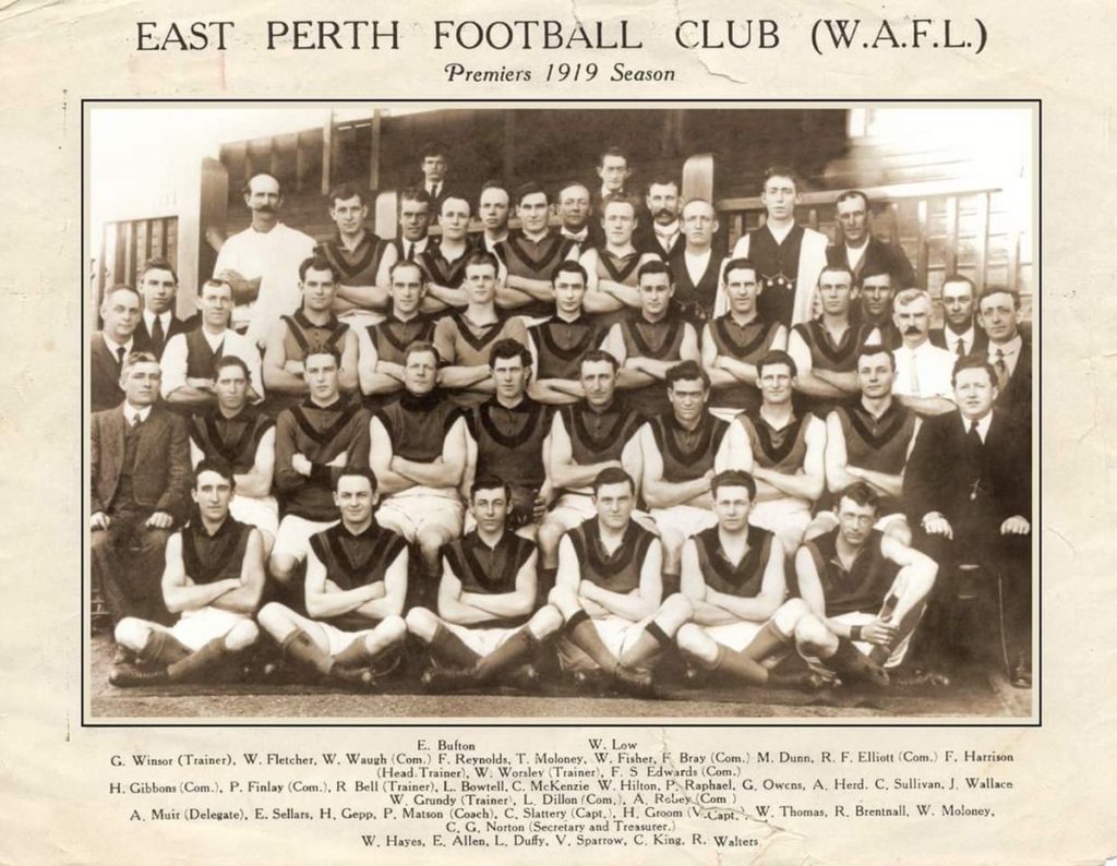 East Perth Football Club, Premiers 1919 season